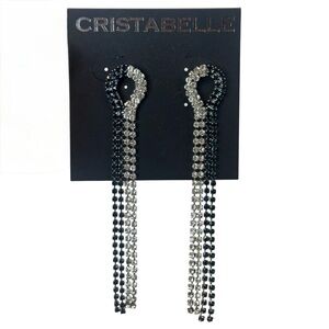 Cristabelle | Rhinestone Dangler Earrings, NWT